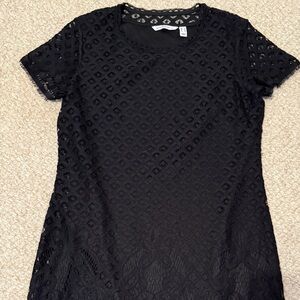 💃🏼💃🏼💃🏼 Issac Mizrahi Live black lace dress. Size S. EUC.